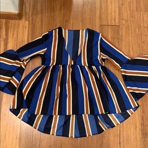 SHEIN bell sleeve blouse